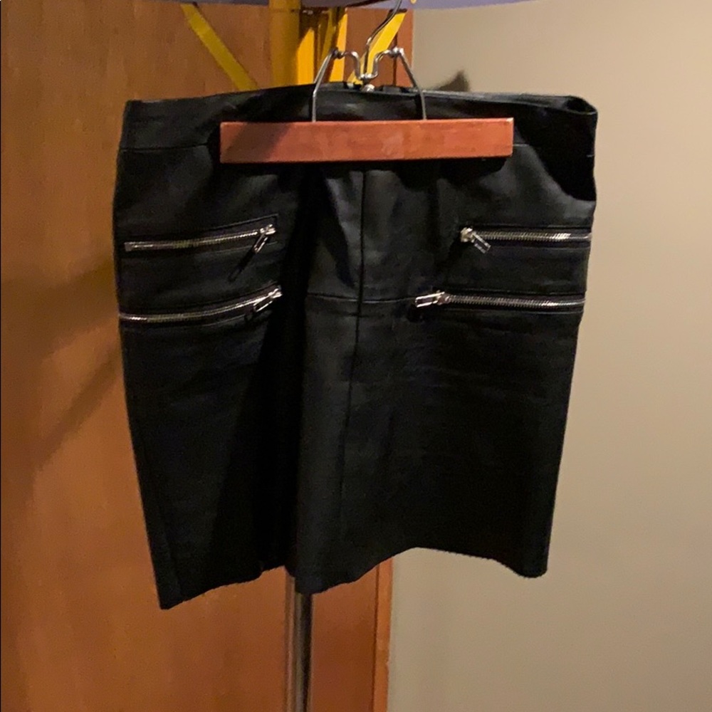 Sexy all leather skirt